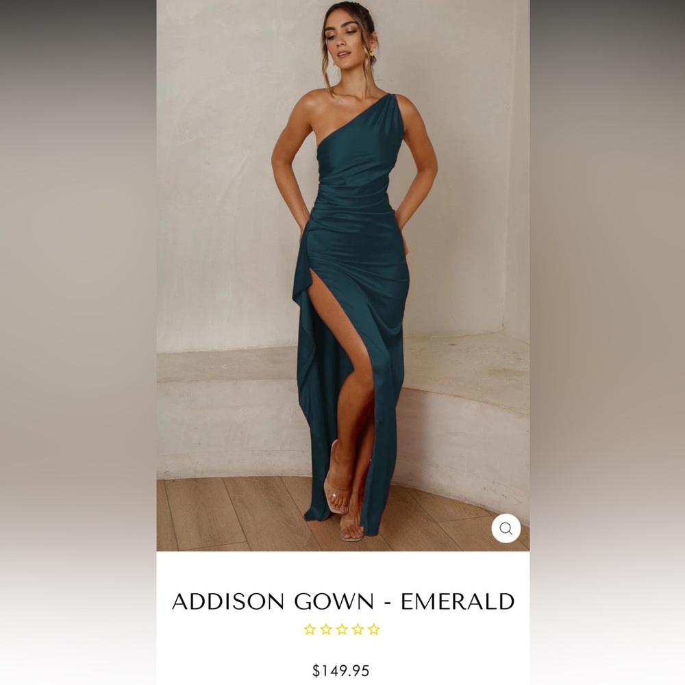 JAUS ADDISON GOWN - EMERALD GREEN